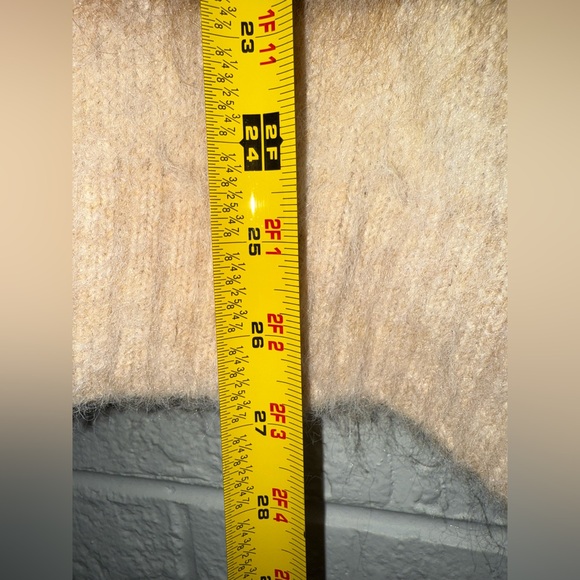 NWT WILD FABLE Fable Fuzzy Oversized Pullover Sweater- Stripe/Brown/Pin M ✨ - Picture 8 of 10